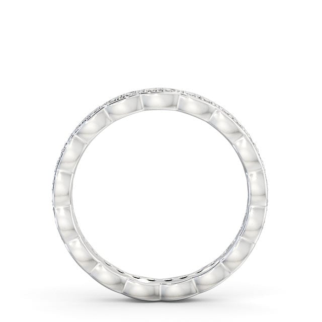 Faye Full Eternity Round Lab Diamond Rippled Edge Ring